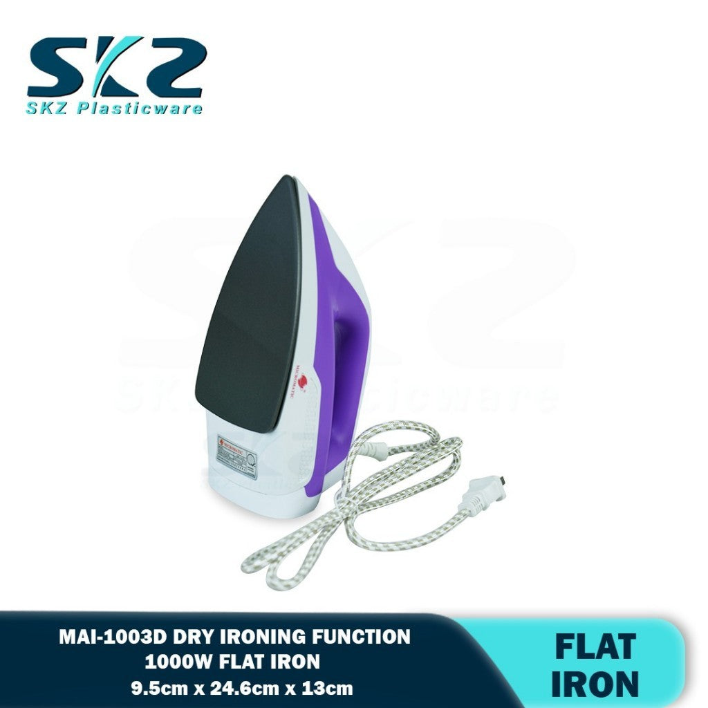 SKZ Micromatic MAI-1003D Dry Ironing Function 1000W Flat Iron