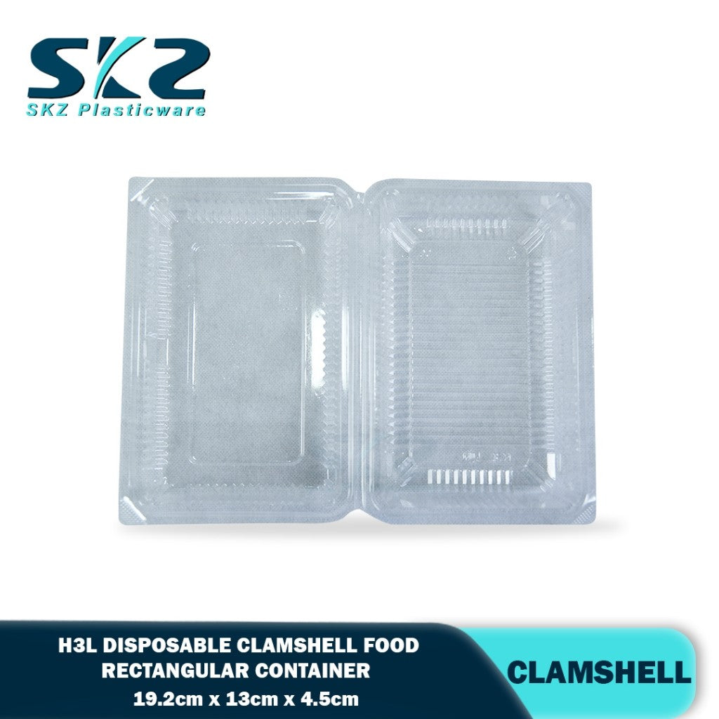 H3L-Clamshell Packaging Container OPS Plastic Material 25pcs
