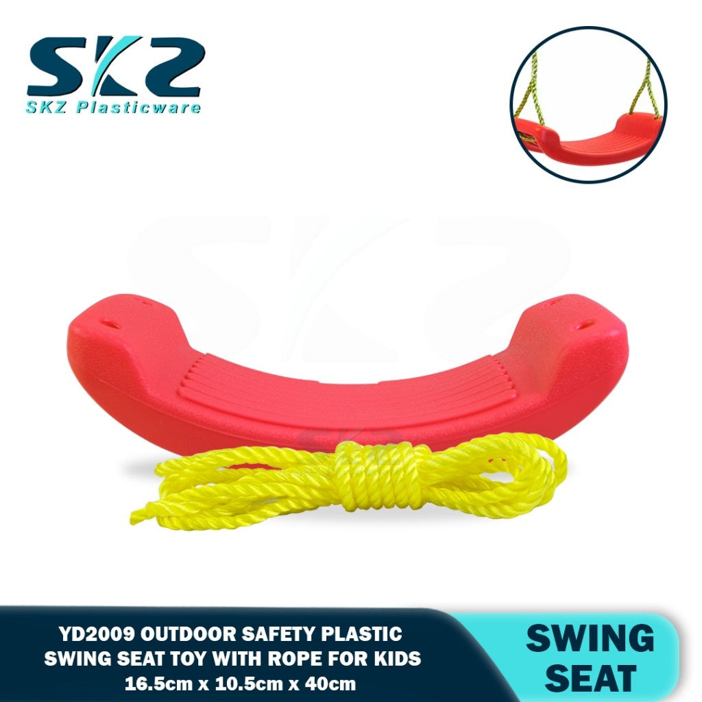 Plastic Swing Seat Toy Outdoor Hanging Safety Swing with Rope for Kids