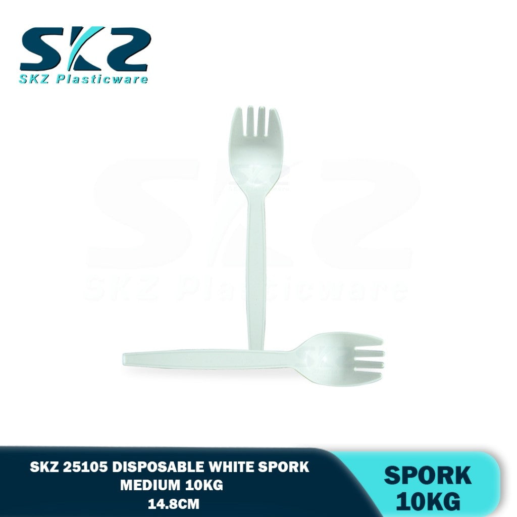 SKZ Disposable Spork White medium 10kg box