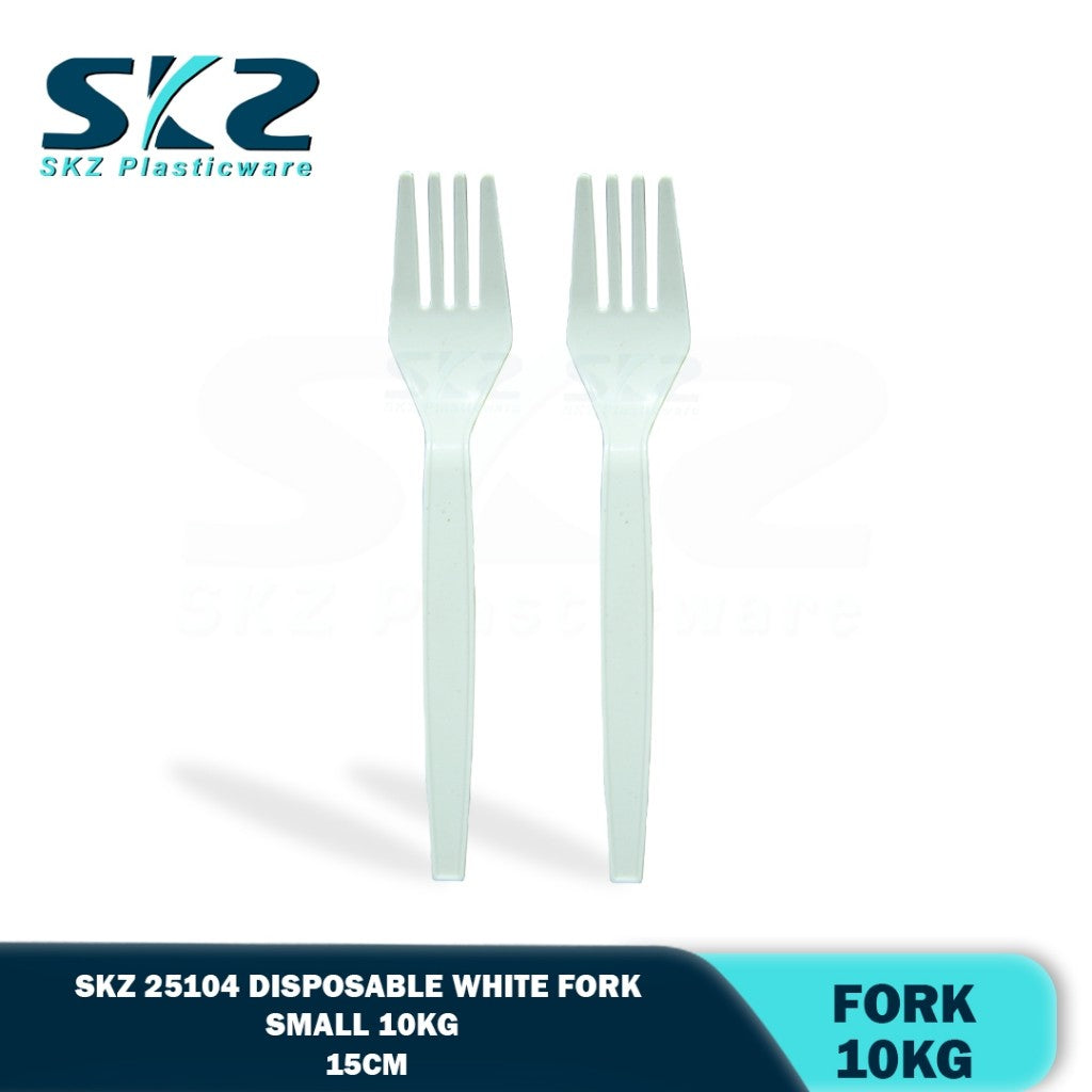 SKZ  Disposable Spoon and Fork  White Small 10kg box