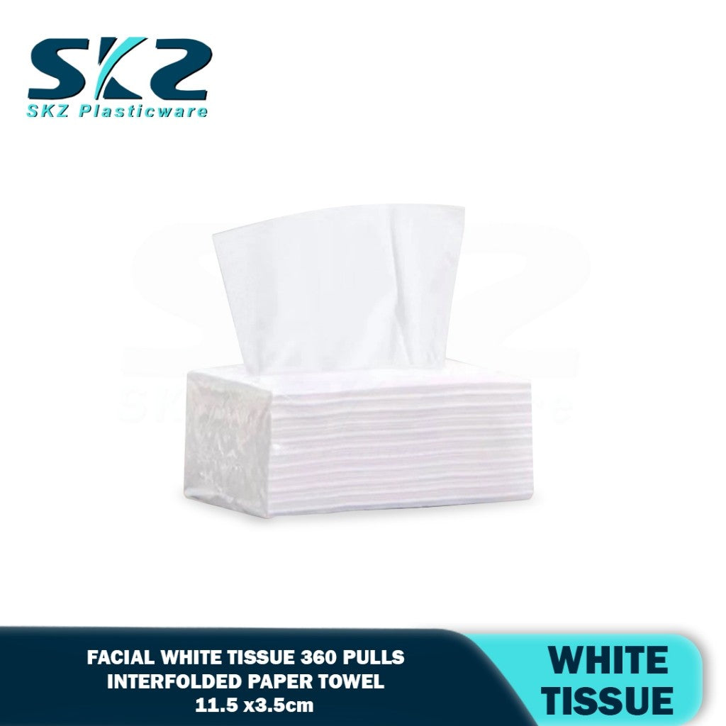 Organic Facial Tissue 3 ply (360 sheets x 8 Packs) Paper Facial Tissues Disposable Paper Towel