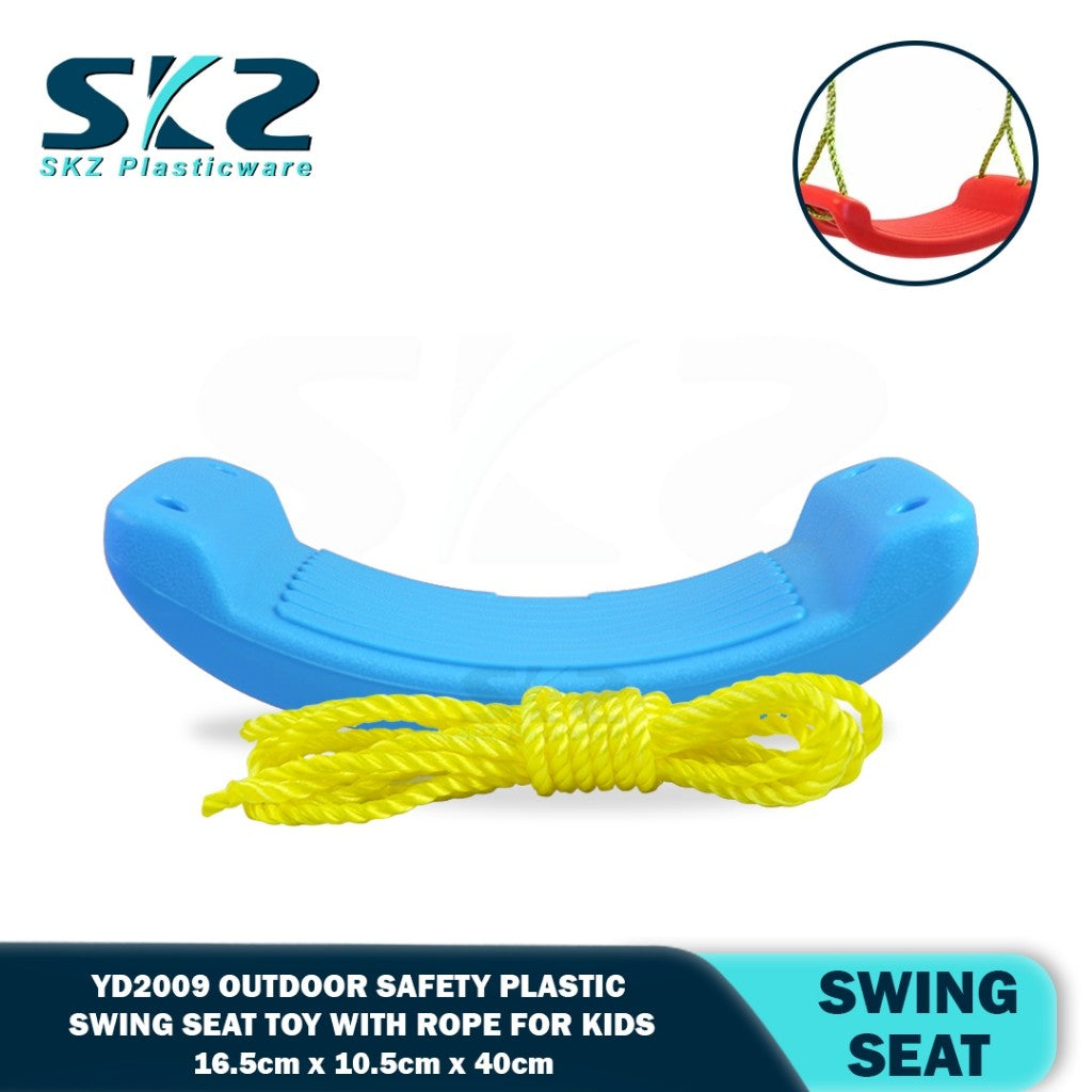 Plastic Swing Seat Toy Outdoor Hanging Safety Swing with Rope for Kids