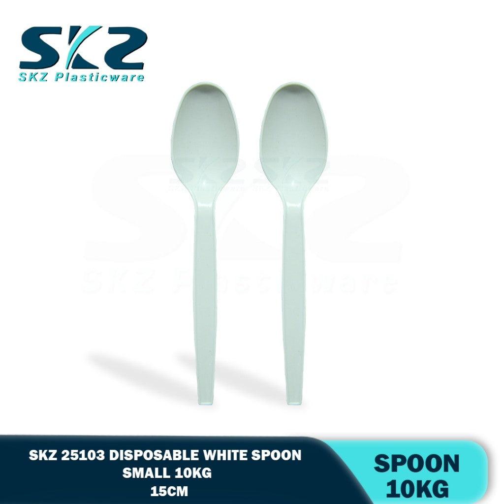 SKZ  Disposable Spoon and Fork  White Small 10kg box