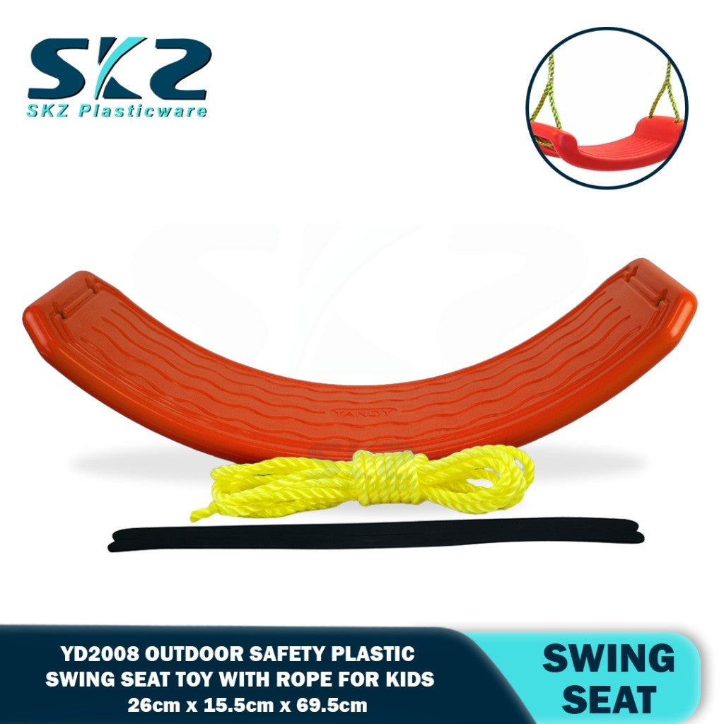 Plastic Swing Seat Toy Outdoor Hanging Safety Swing with Rope for Kids