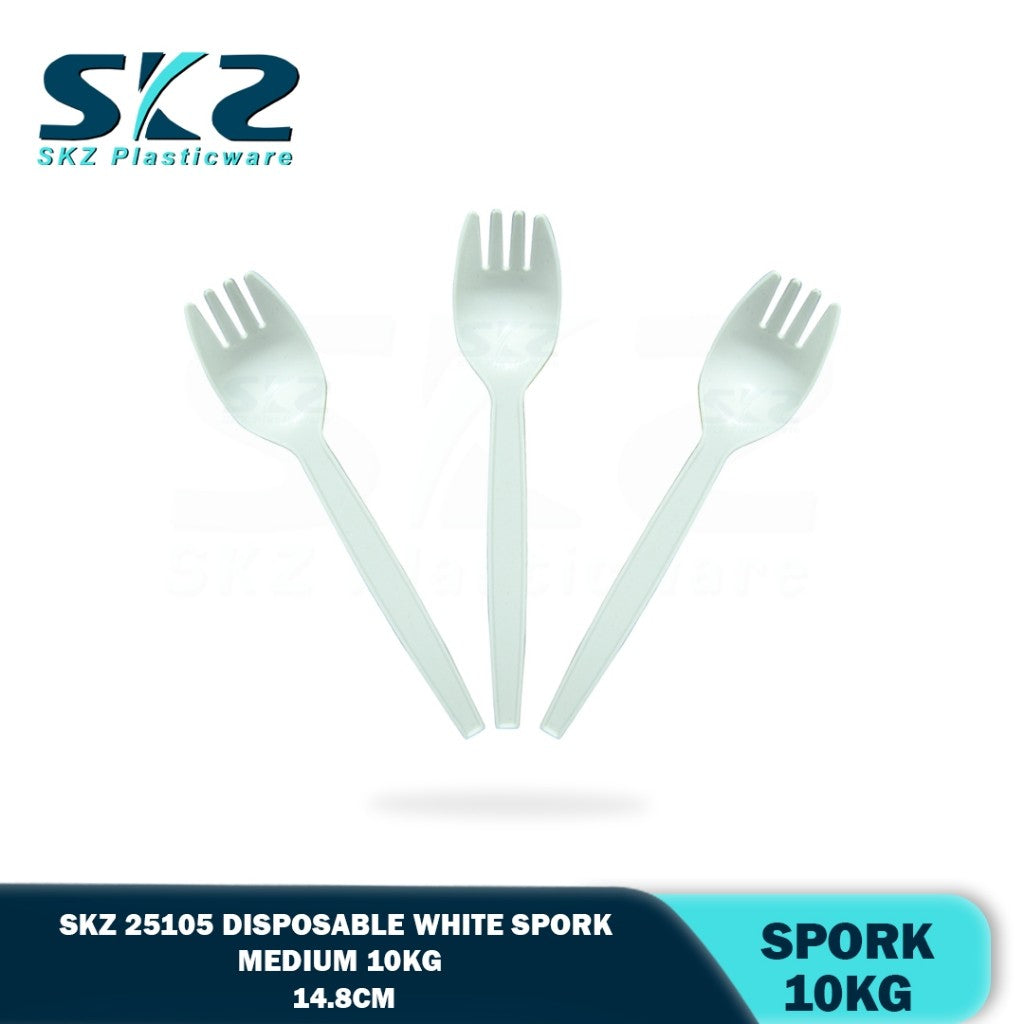 SKZ Disposable Spork White medium 10kg box