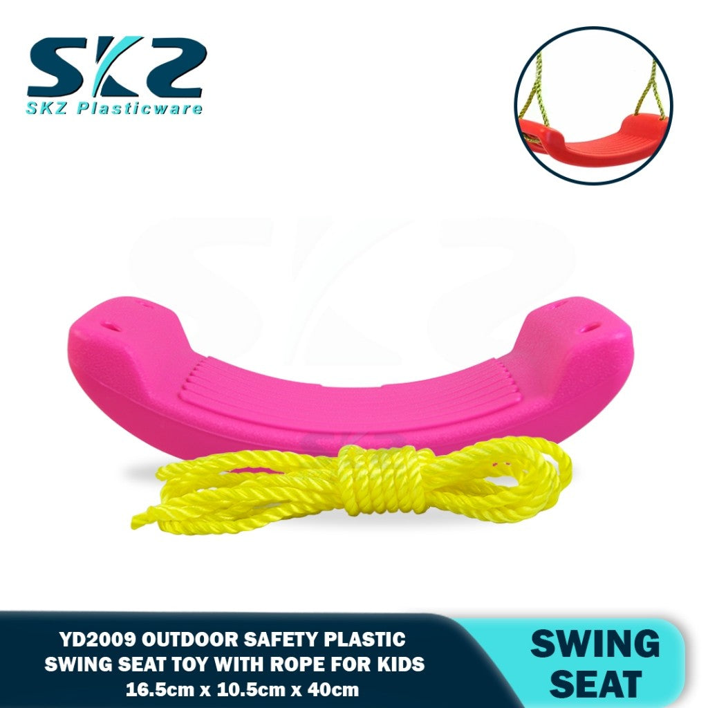 Plastic Swing Seat Toy Outdoor Hanging Safety Swing with Rope for Kids