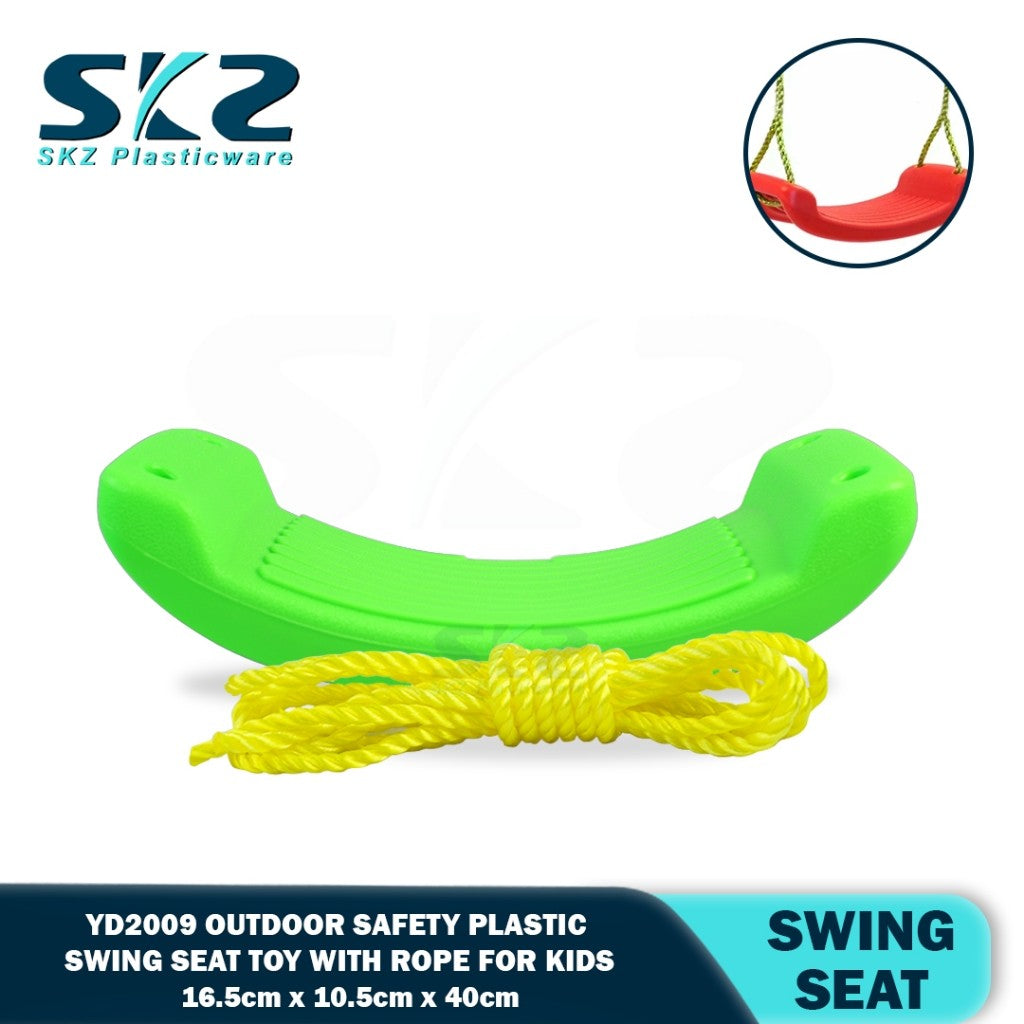 Plastic Swing Seat Toy Outdoor Hanging Safety Swing with Rope for Kids