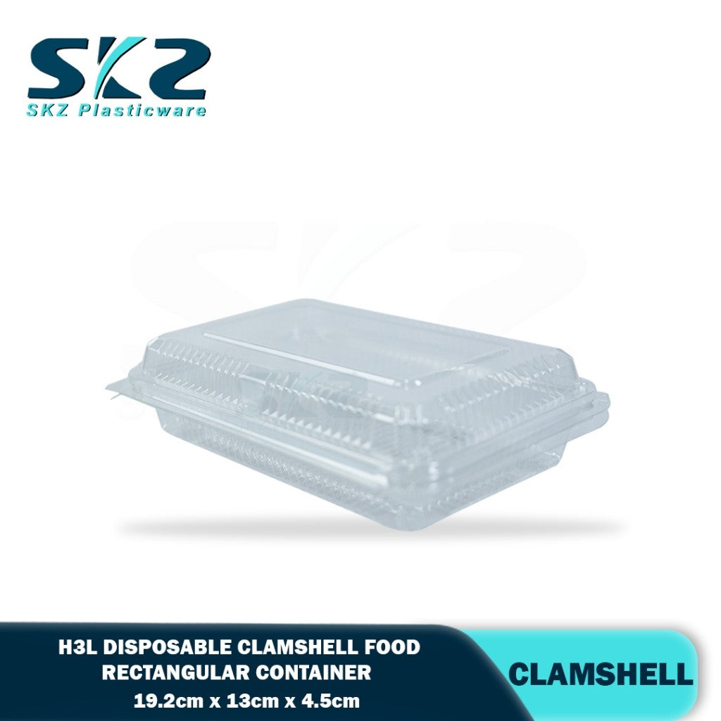 H3L-Clamshell Packaging Container OPS Plastic Material 25pcs