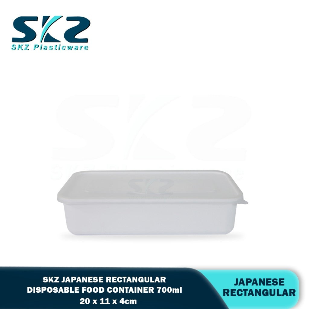 SKZ Japanese Bento JB-700 Rectangular Assorted color Microwavable Container 700ml