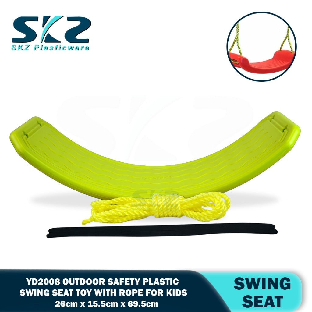 Plastic Swing Seat Toy Outdoor Hanging Safety Swing with Rope for Kids