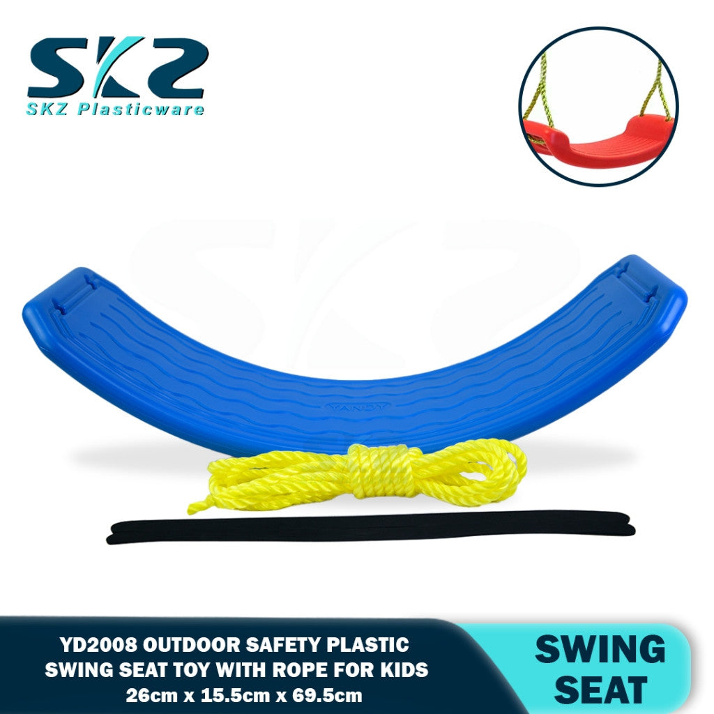 Plastic Swing Seat Toy Outdoor Hanging Safety Swing with Rope for Kids