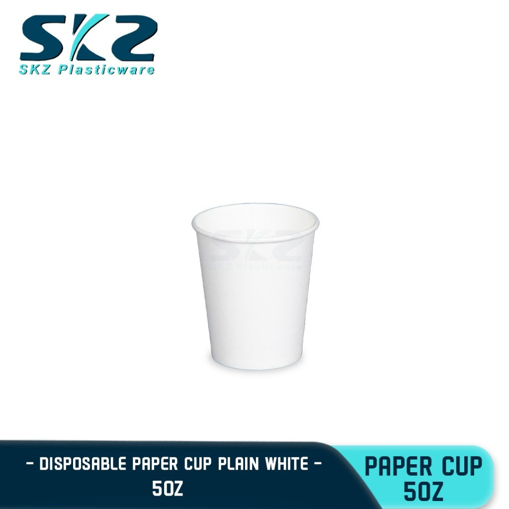 5 oz Plain Paper cup 50 pcs disposable cup