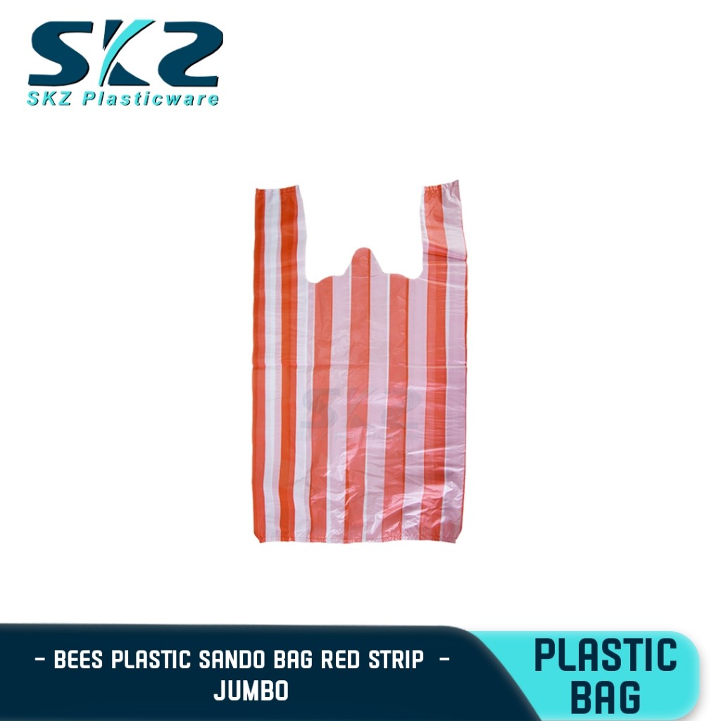 Bees Big size Plastic sando bag Jumbo stripe plastic 40pcs