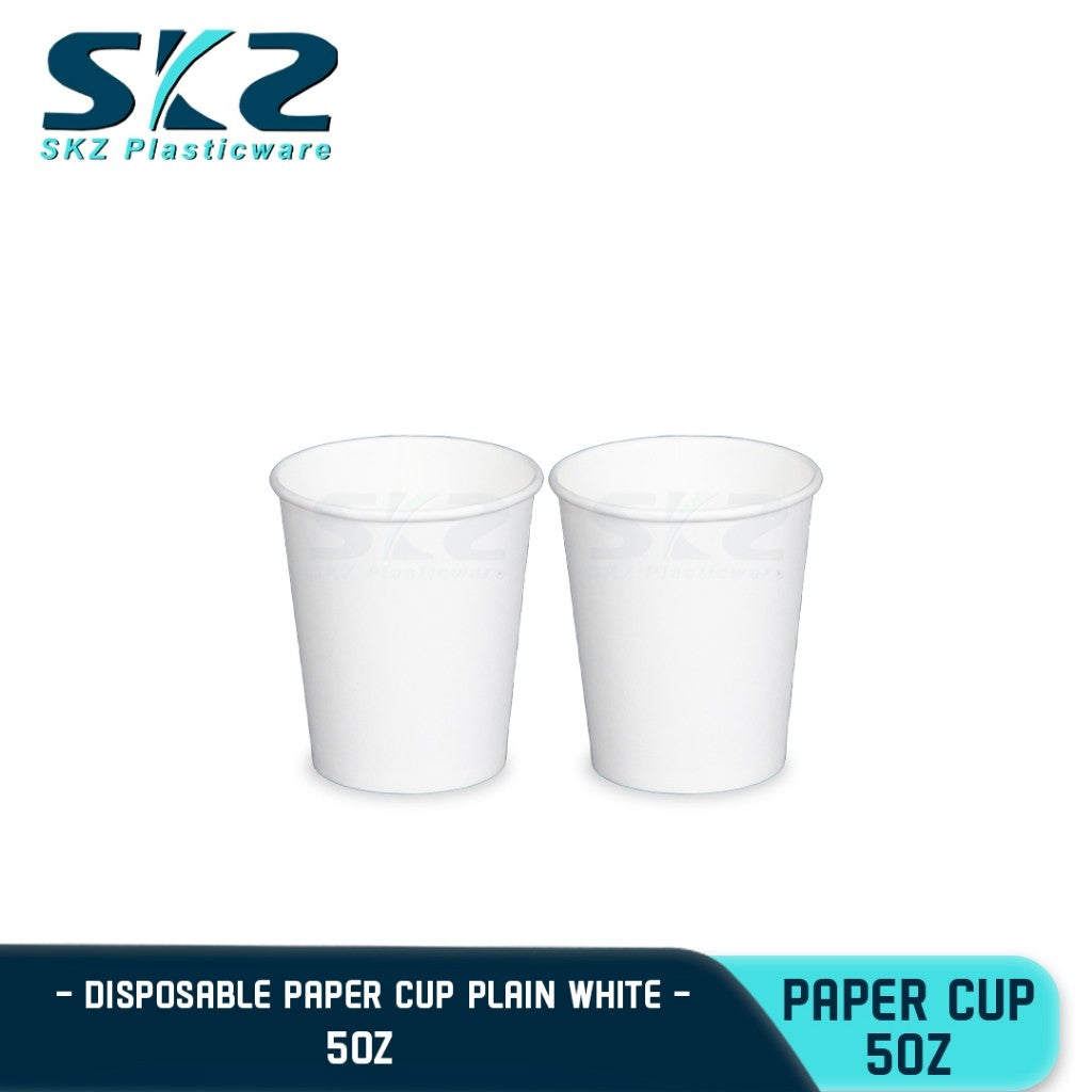 5 oz Plain Paper cup 50 pcs disposable cup