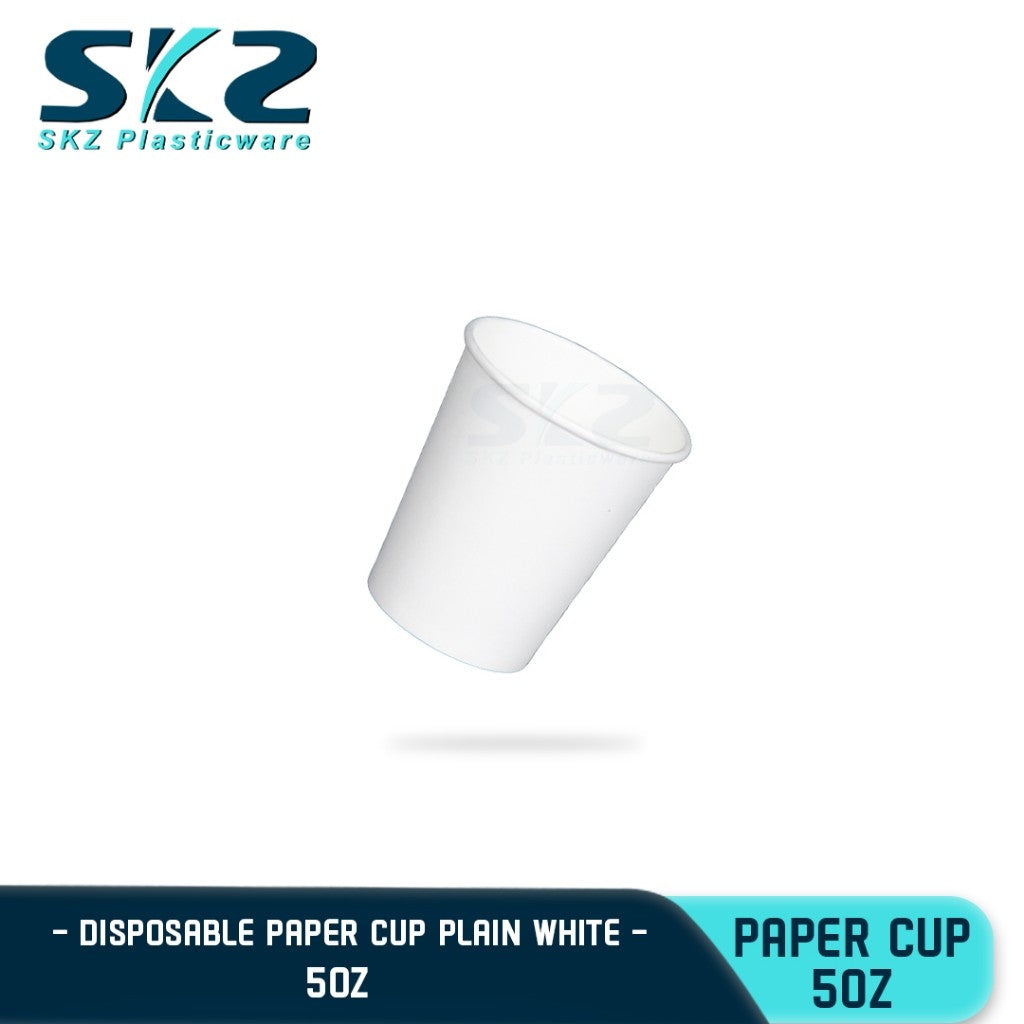 5 oz Plain Paper cup 50 pcs disposable cup