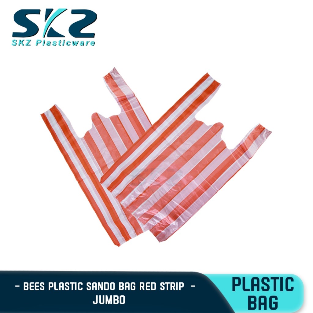Bees Big size Plastic sando bag Jumbo stripe plastic 40pcs