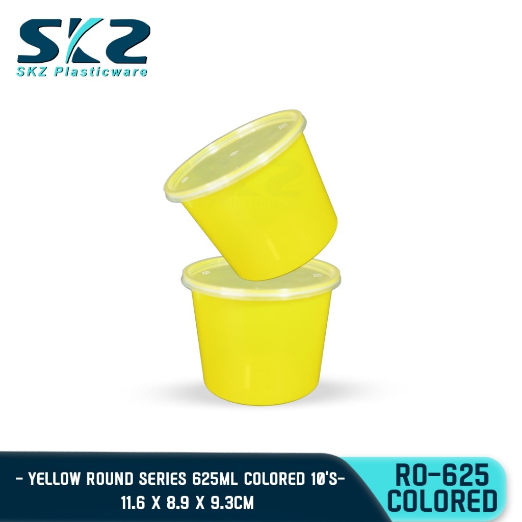 SKZ COLORED CONTAINER ROUND SERIES RO625 625ml ENVIRONMENTAL FRIENDLY FOOD STORAGE MICROWAVABLE