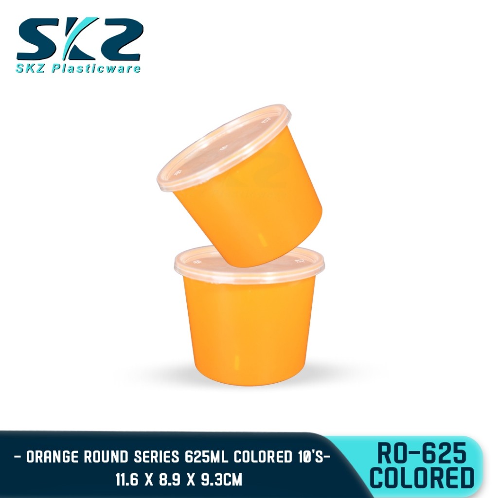 SKZ COLORED CONTAINER ROUND SERIES RO625 625ml ENVIRONMENTAL FRIENDLY FOOD STORAGE MICROWAVABLE