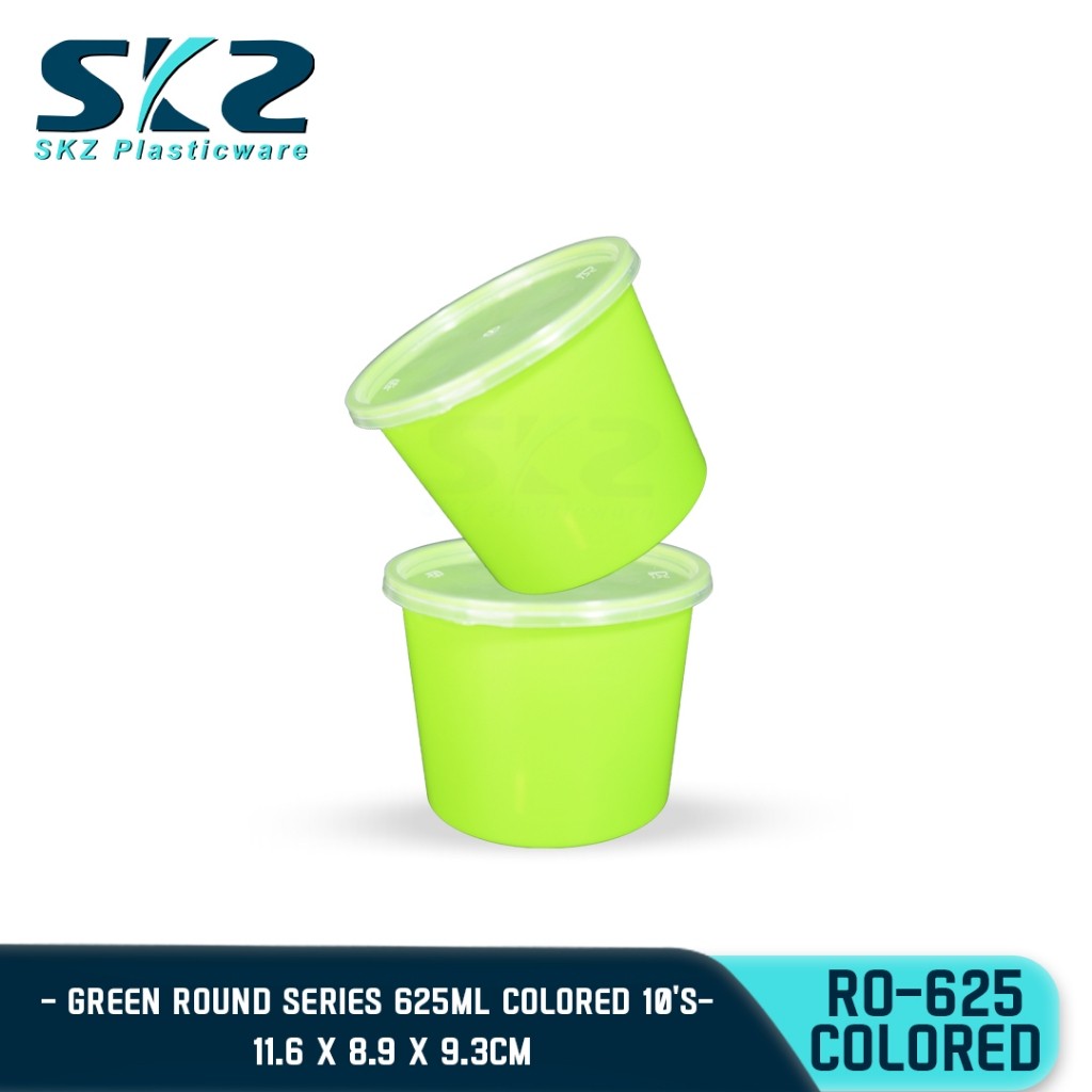 SKZ COLORED CONTAINER ROUND SERIES RO625 625ml ENVIRONMENTAL FRIENDLY FOOD STORAGE MICROWAVABLE