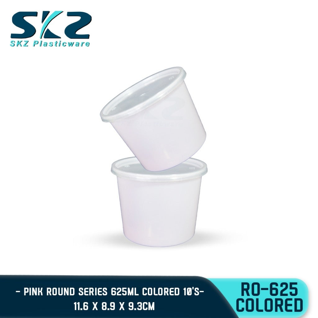 SKZ COLORED CONTAINER ROUND SERIES RO625 625ml ENVIRONMENTAL FRIENDLY FOOD STORAGE MICROWAVABLE
