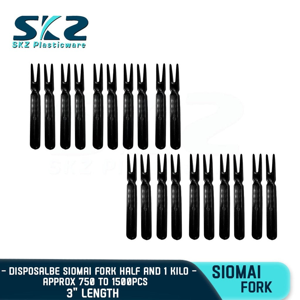 SKZ DISPOSABLE SIOMAI FORK HALF AND 1KILO