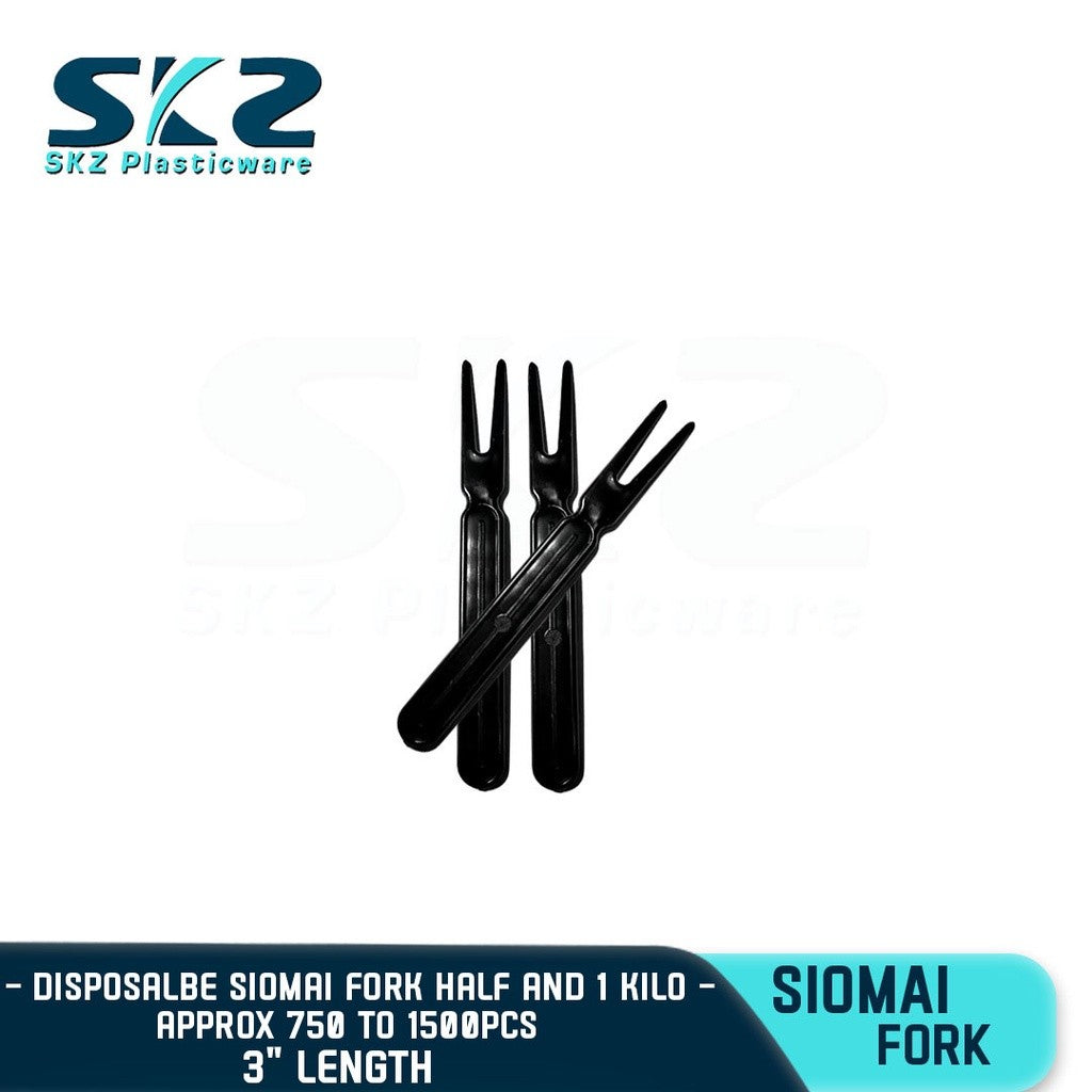 SKZ DISPOSABLE SIOMAI FORK HALF AND 1KILO