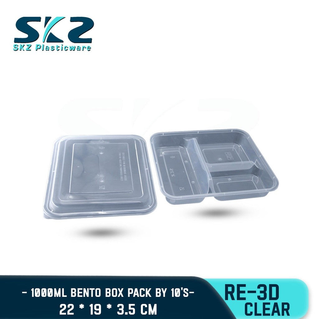 SKZ BENTO BOX RE2D 3D, 4D, 5D 10PCS ENVIRONMENTAL FRIENDLY FOOD STORAGE MICROWAVABLE