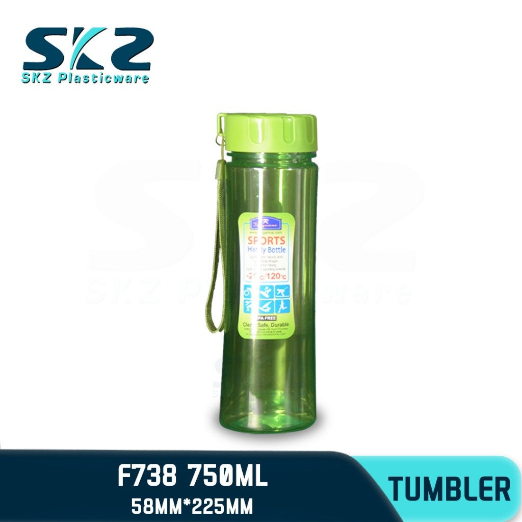 SKZ 750ml [F738] PORTABLE SPORTS WATER BOTTLE BPA FREE