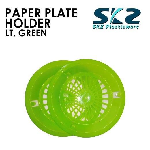 SKZ PAPER PLATE HOLDER ASSORTED COLOR 12 TO 24PCS 10" (HIGH QUALITY PLASTIC)
