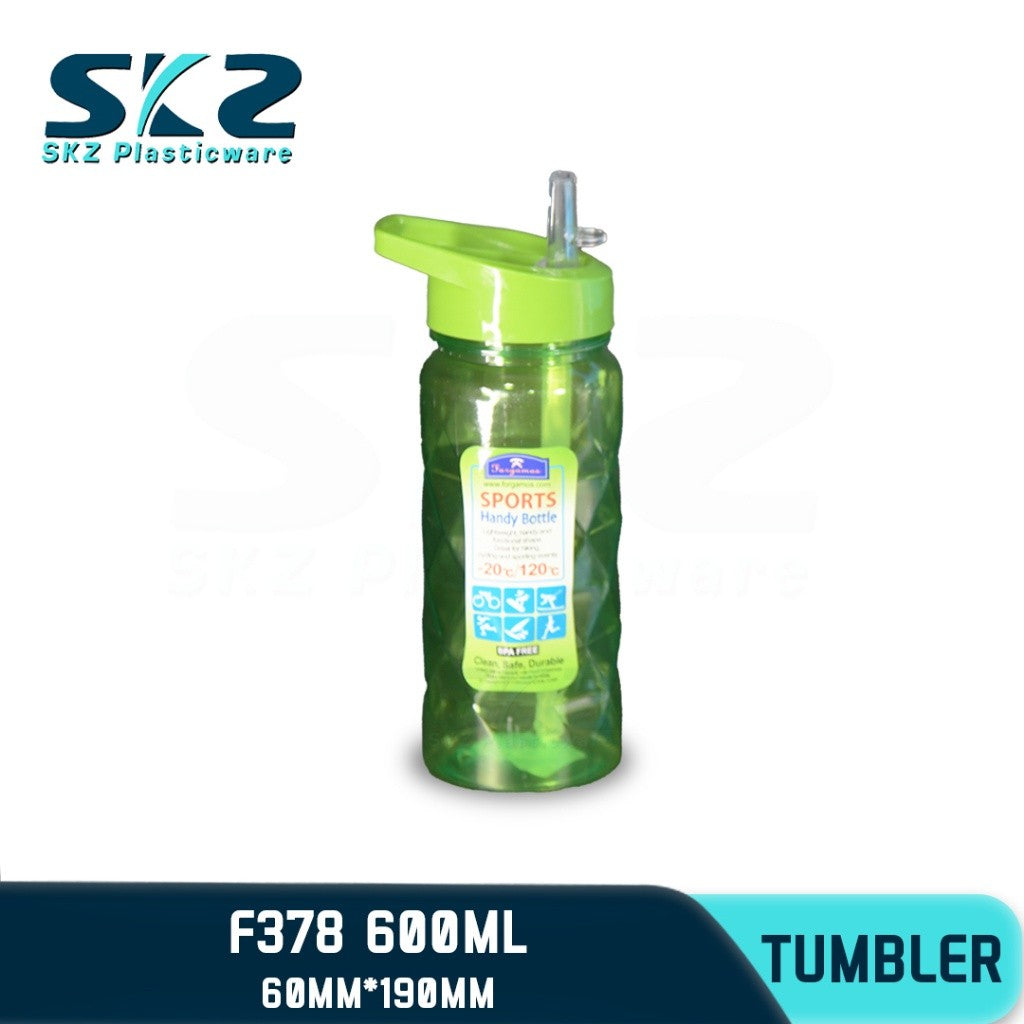 SKZ 600ml [F378] PORTABLE SPORTS WATER BOTTLE BPA FREE