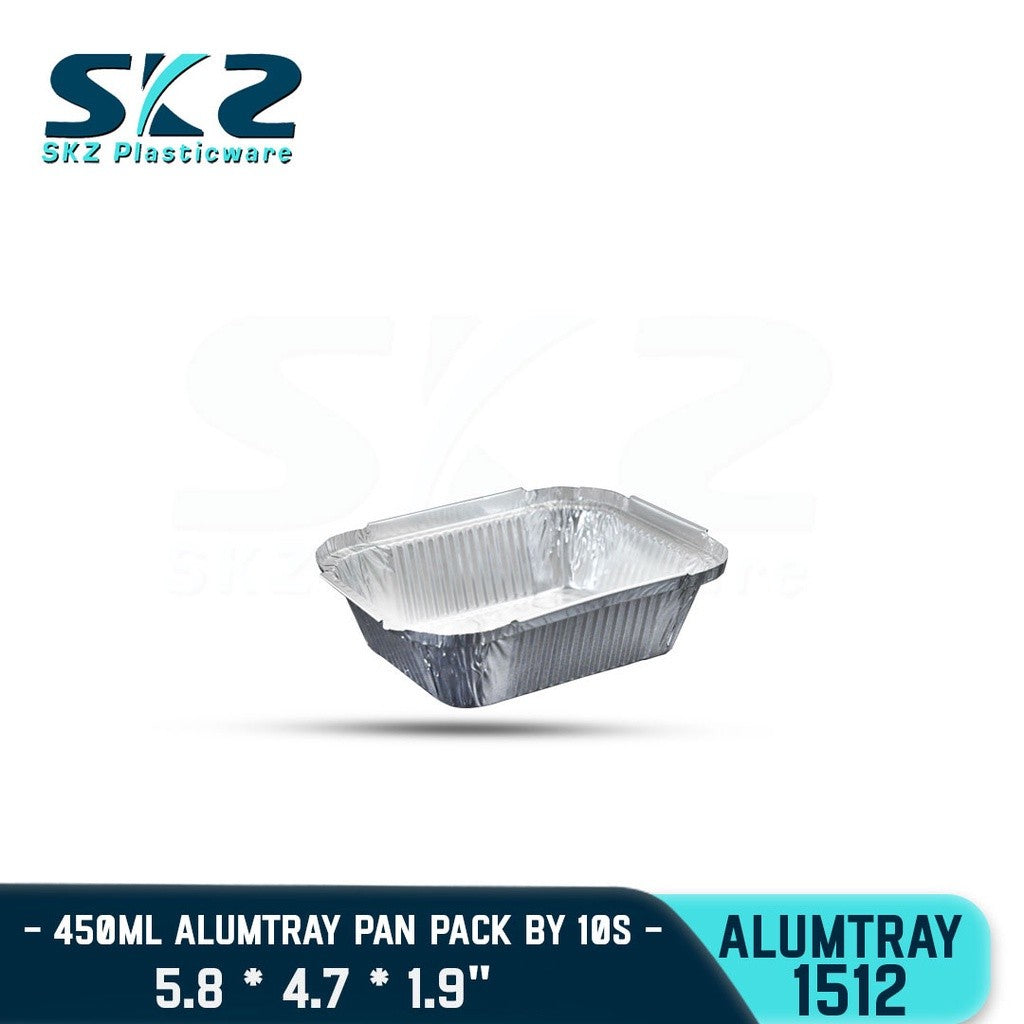 SKZ aluminum FOIL TRAY [1512] RECTANGULAR ALUM TRAY WITH LID