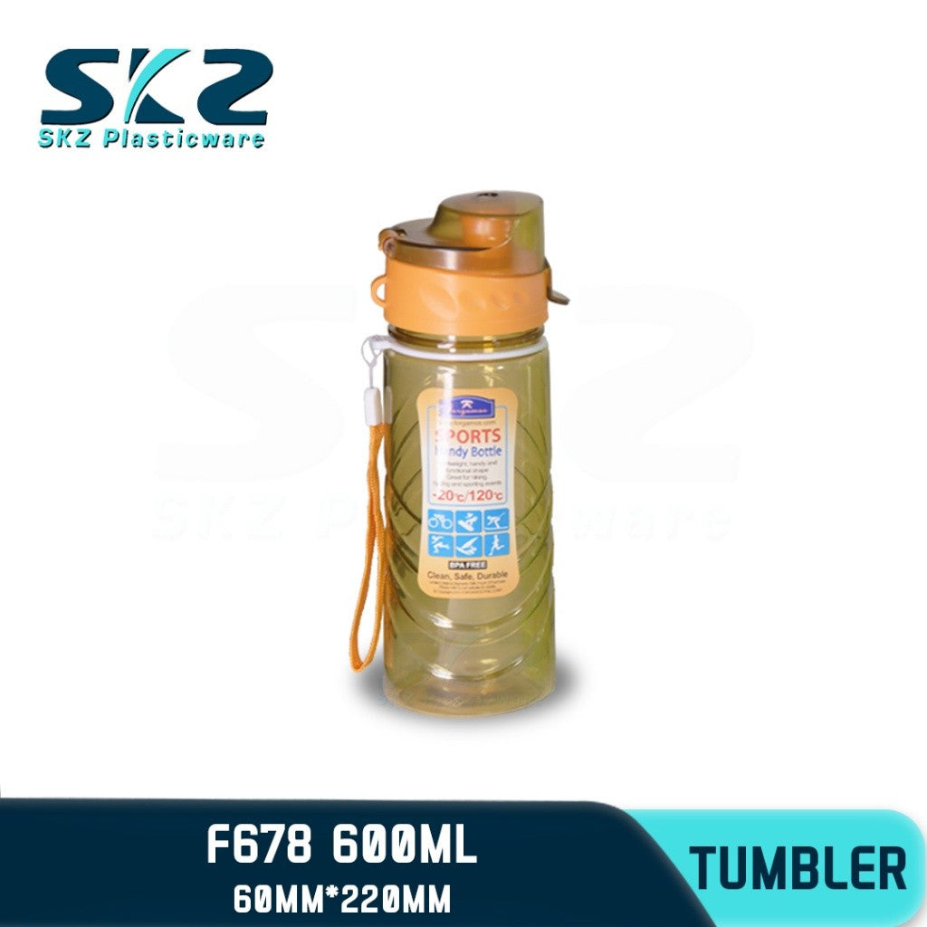 SKZ 600ml [F678] PORTABLE SPORTS WATER BOTTLE BPA FREE