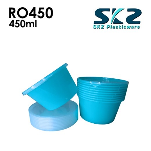 SKZ COLOREDCONTAINER ROUND SERIES R0450 450ml ENVIRONMENTAL FRIENDLY FOOD STORAGE MICROWAVABLE