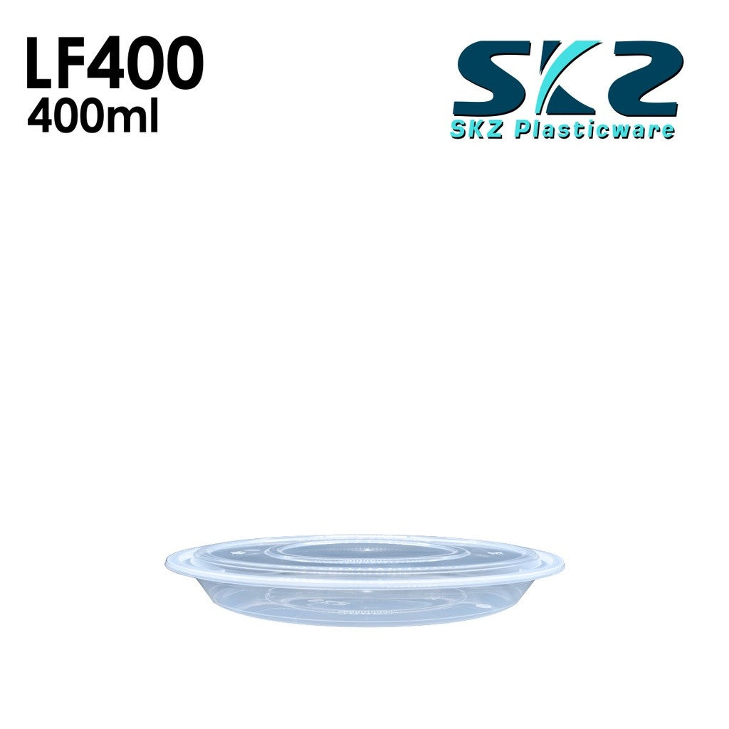 SKZ CLEAR OVAL CONTAINER SERIES LF500 400ml ENVIRONMENTAL FRIENDLY LECHE FLAN CONTAINER