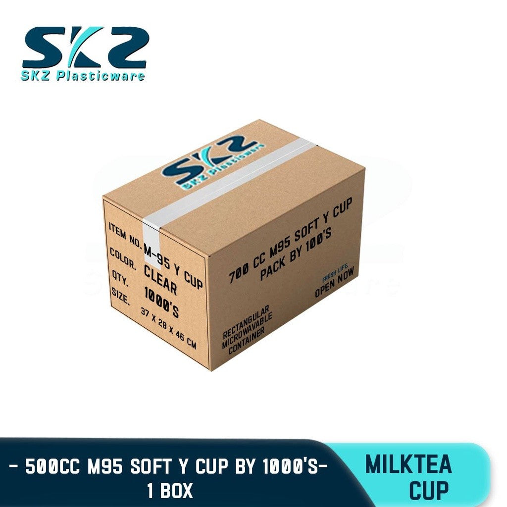 SKZ Milktea Soft Cups 95mm Y Shape 700cc 22oz