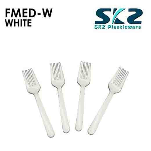 SKZ Disposable Spoon and Fork Medium White 10kgs/pack