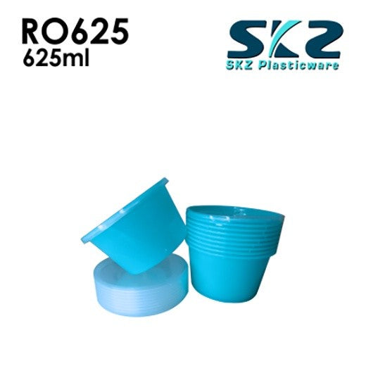 SKZ COLORED CONTAINER ROUND SERIES RO625 625ml ENVIRONMENTAL FRIENDLY FOOD STORAGE MICROWAVABLE