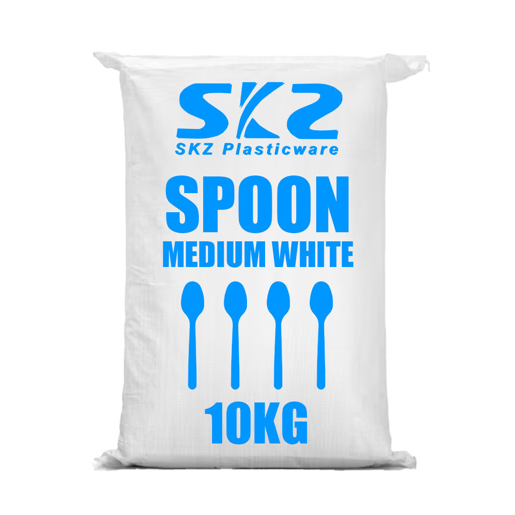 SKZ Disposable Spoon And Fork Medium White 10 Kgs. Per Sack