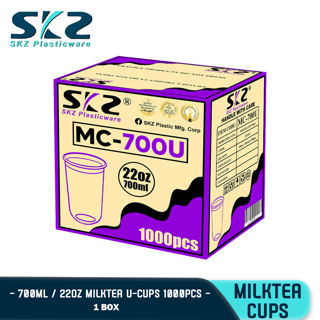 SKZ M-95 U MILKTEA SOFT CUP 1BOX (700CC) ENVIRONMENTAL FRIENDLY MILKTEA CUP