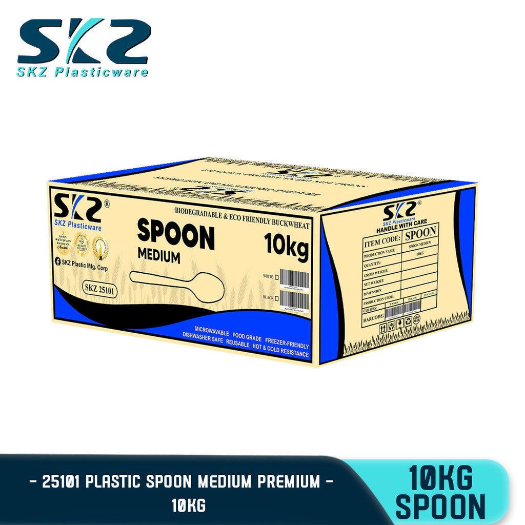 SKZ Disposable Spoon and Fork  White Medium 10kg box