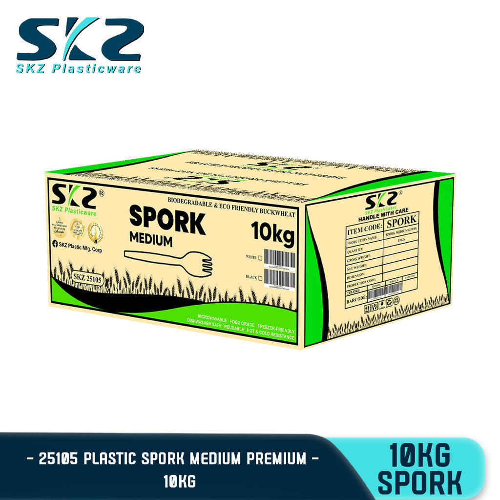 SKZ Disposable Spork White medium 10kg box