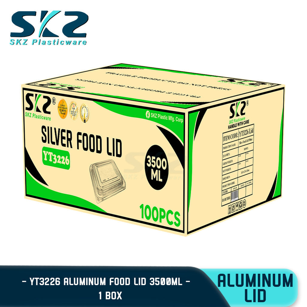 SKZ Aluminum Rectangular Tray for Baking & Grilling 3100ml 3226 1 Box