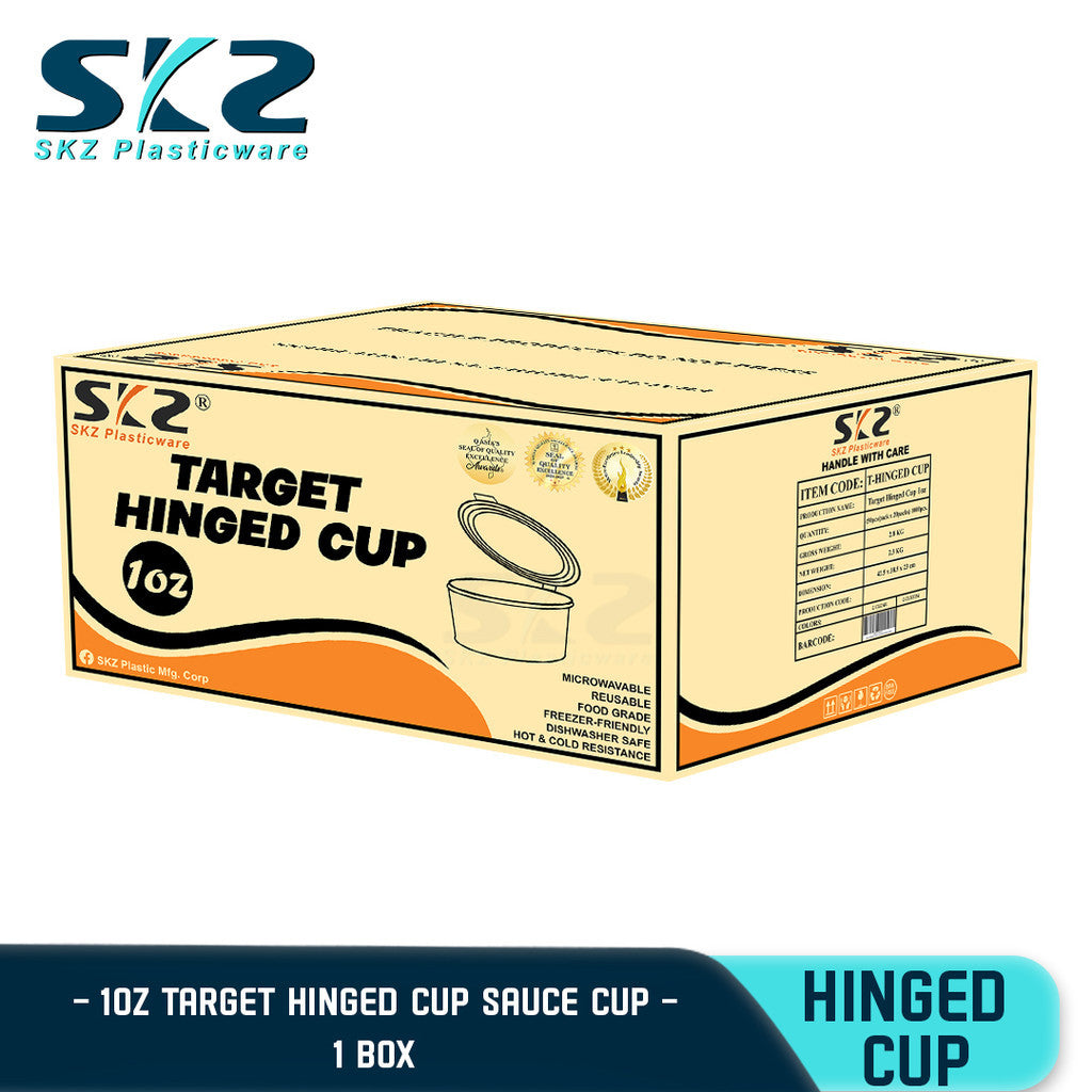 SKZ TARGET 1BOX 1OZ HINGED CUP 2000pcs