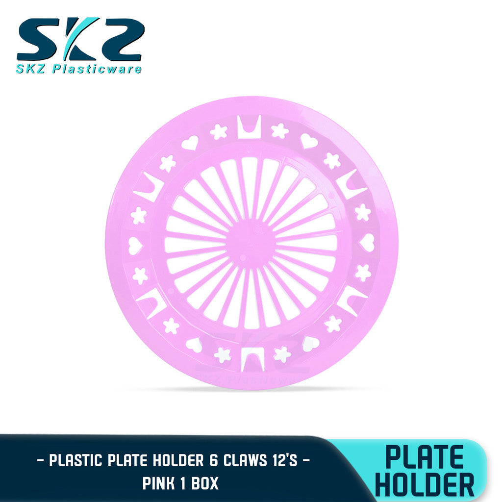 SKZ PAPER PLATE HOLDER ASSORTED COLOR 1BOX 144PCS 10" (HIGH QUALITY PLASTIC)