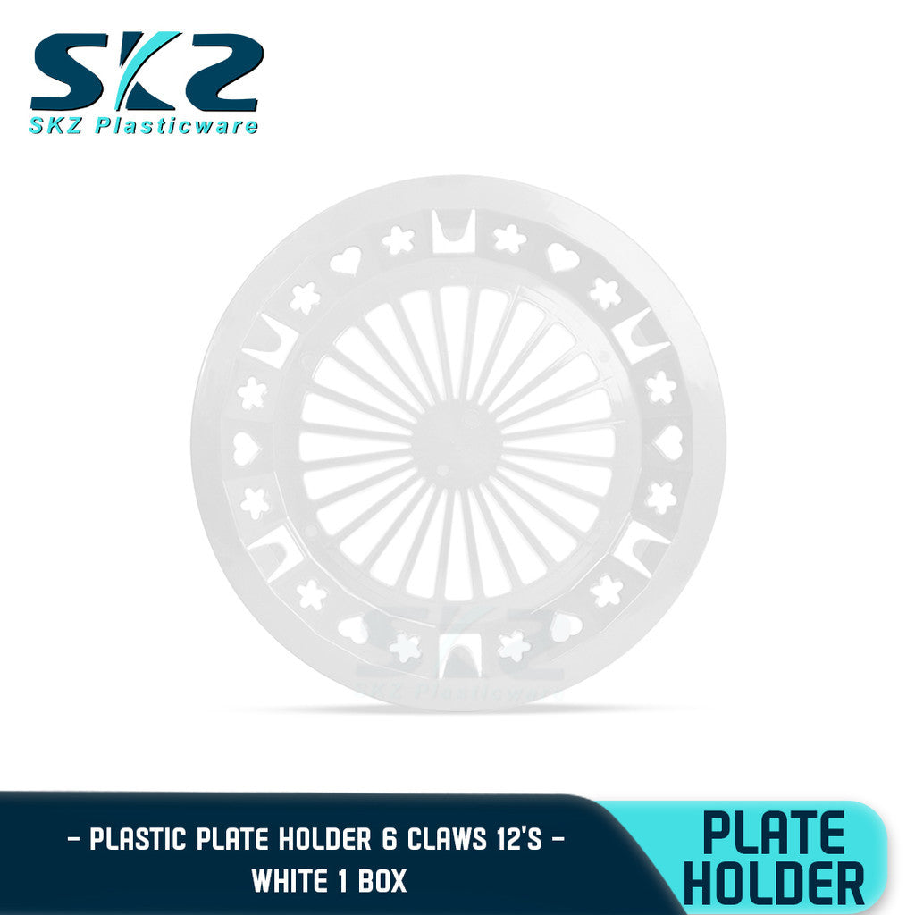 SKZ PAPER PLATE HOLDER ASSORTED COLOR 1BOX 144PCS 10" (HIGH QUALITY PLASTIC)
