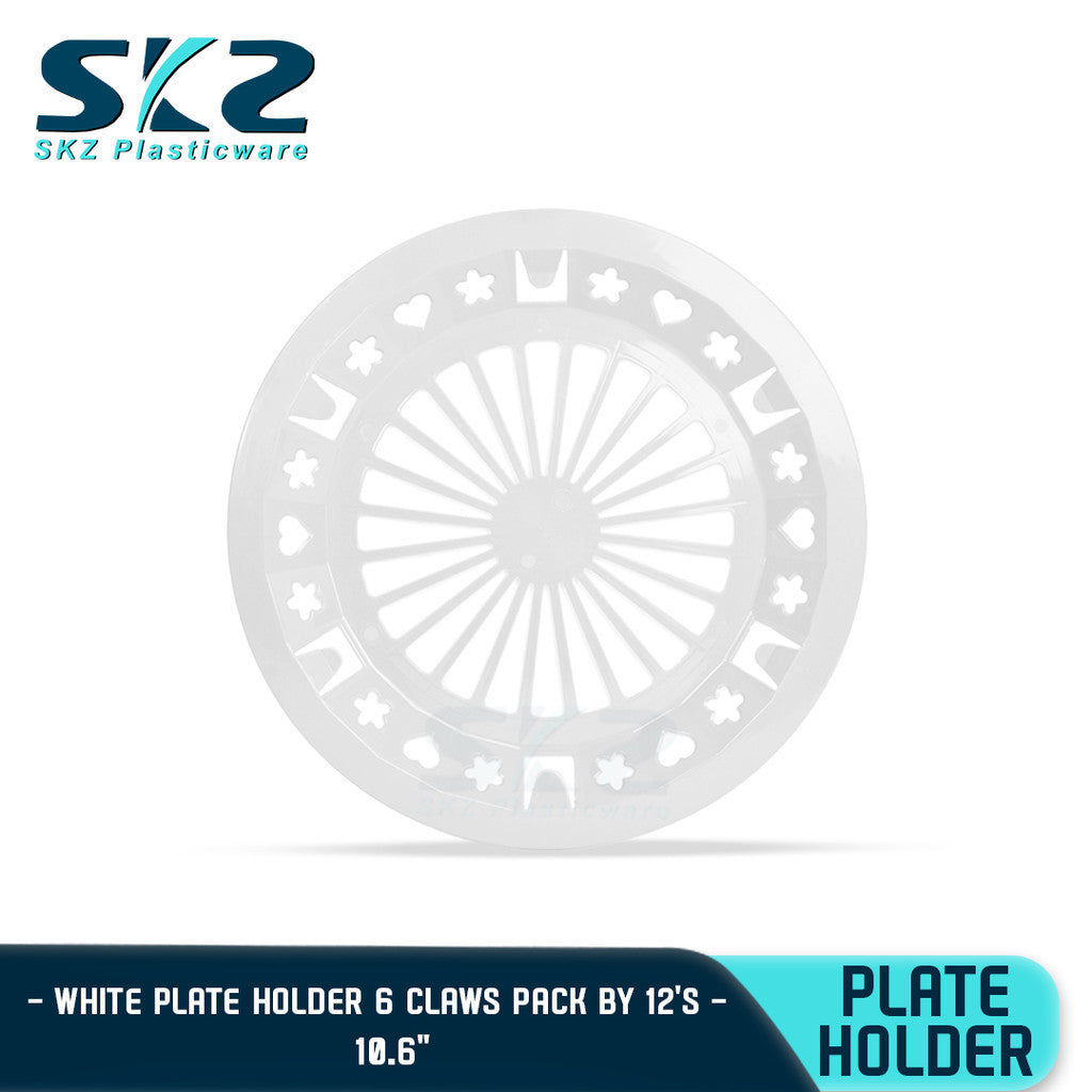 SKZ PAPER PLATE HOLDER COLORED 12 TO 24PCS 10" (HIGH QUALITY PLASTIC)