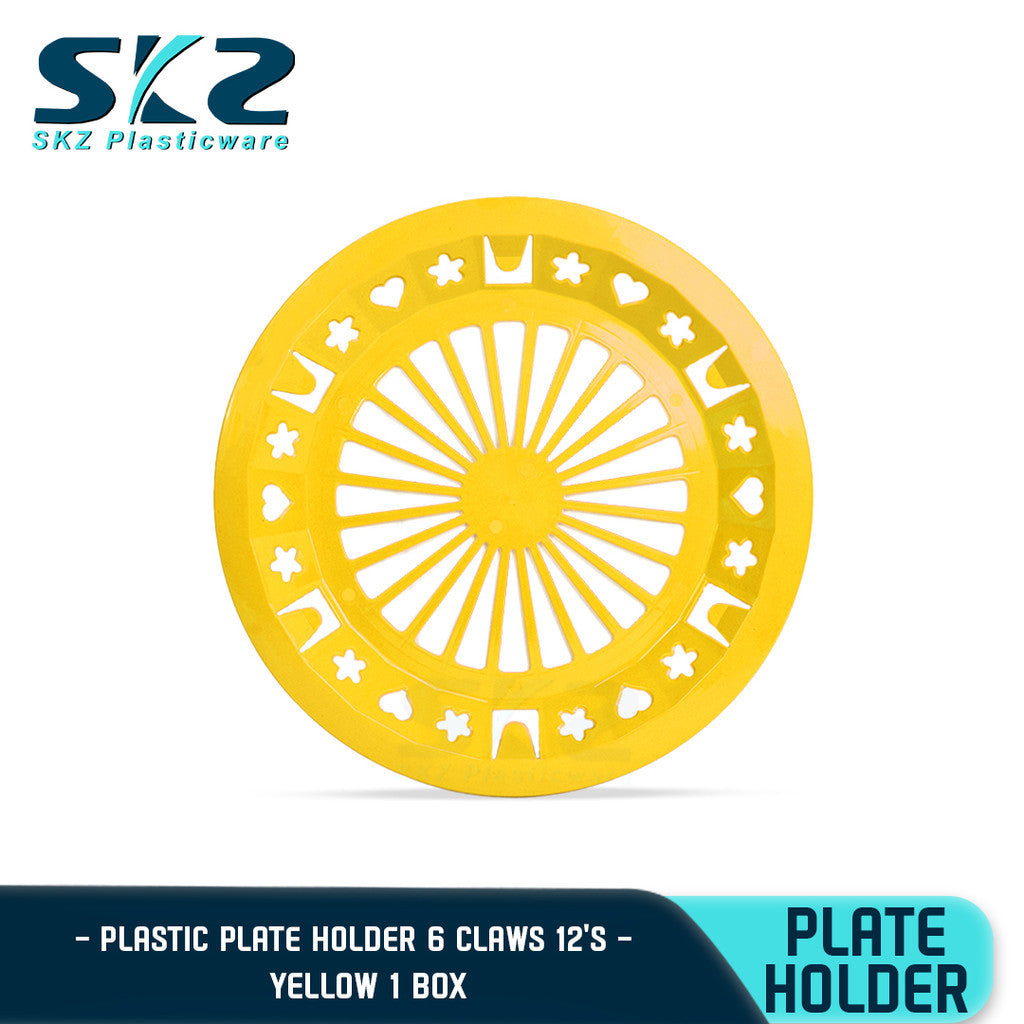 SKZ PAPER PLATE HOLDER ASSORTED COLOR 1BOX 144PCS 10" (HIGH QUALITY PLASTIC)