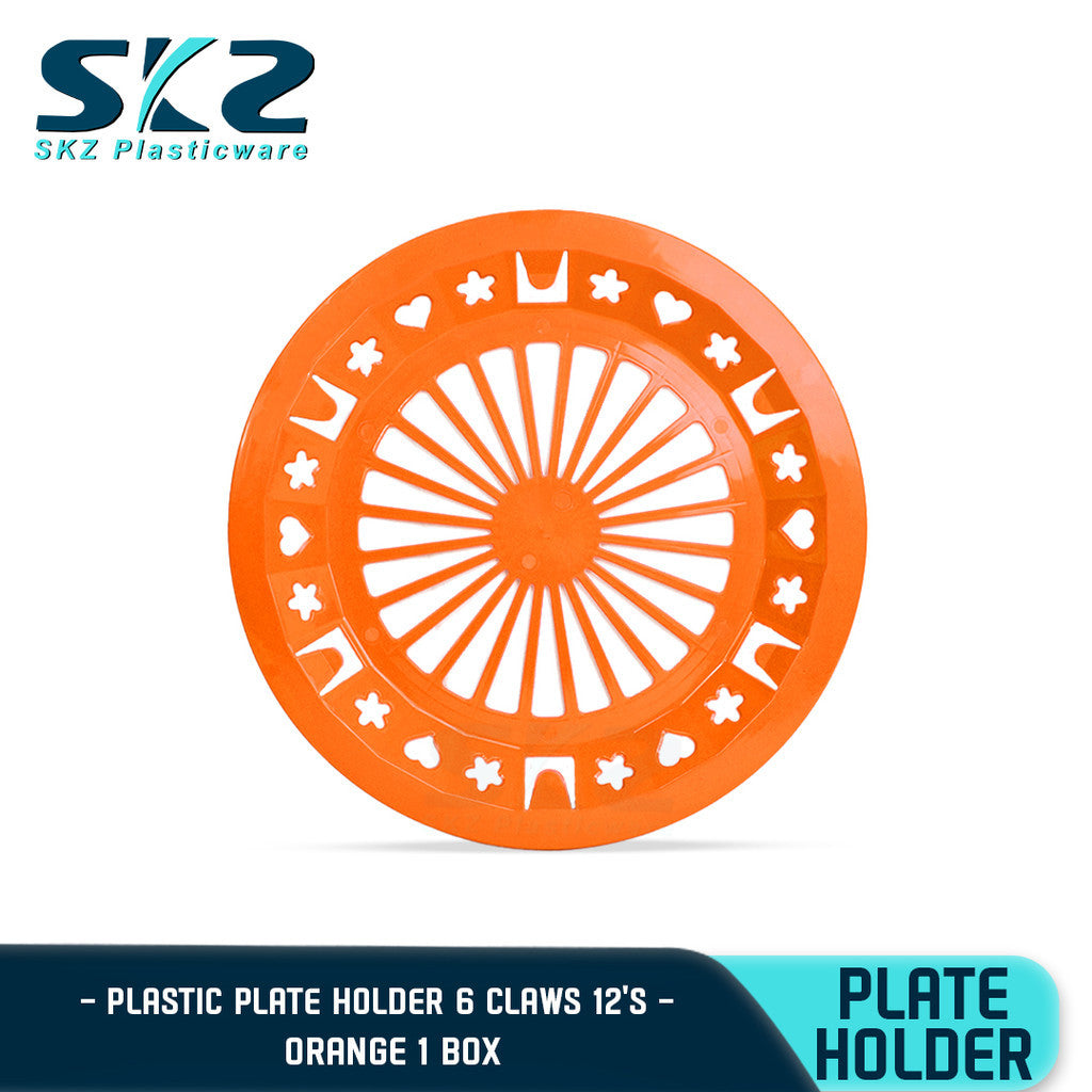 SKZ PAPER PLATE HOLDER ASSORTED COLOR 1BOX 144PCS 10" (HIGH QUALITY PLASTIC)