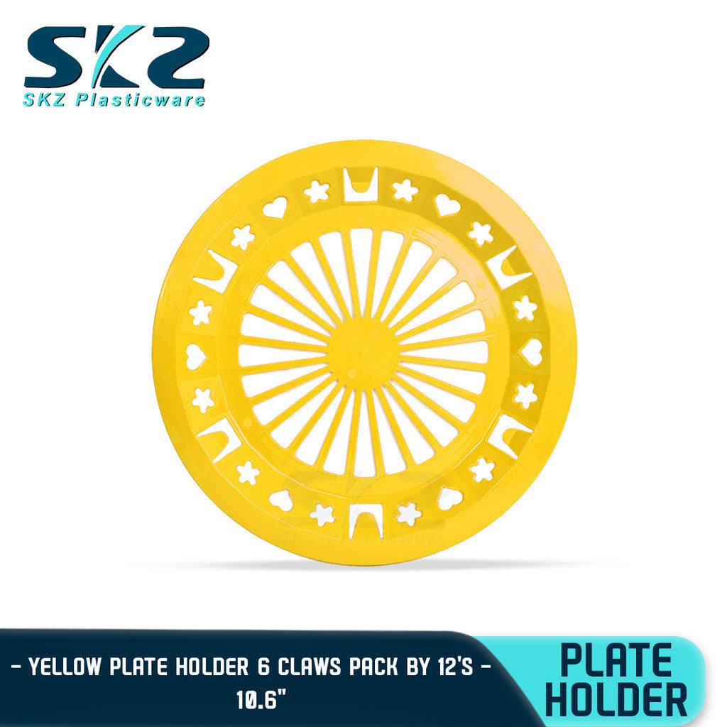 SKZ PAPER PLATE HOLDER COLORED 12 TO 24PCS 10" (HIGH QUALITY PLASTIC)